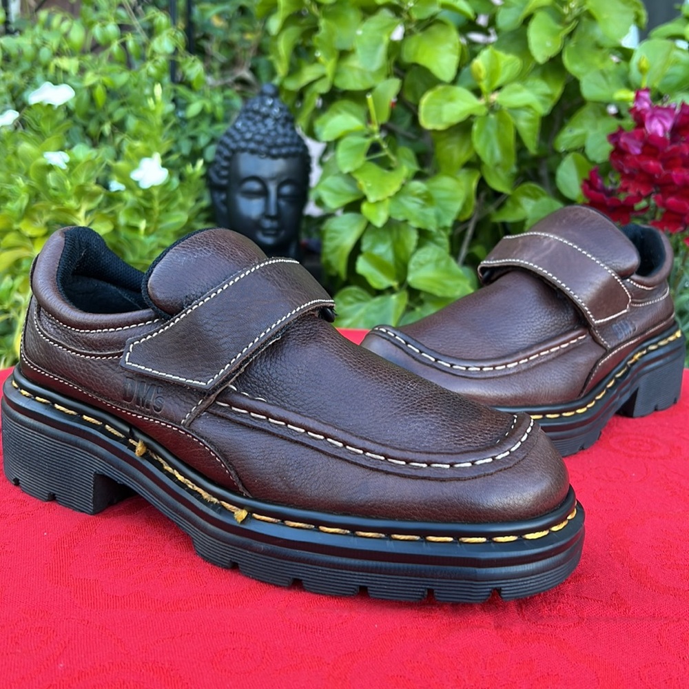 🏴󠁧󠁢󠁥󠁮󠁧󠁿 Dr. Martens Made in England Chunky Monk Strap Loafers UK 6